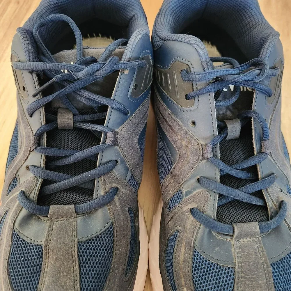 Fitville Men’s Shoes Size US 14 EW Blue Marca Lace Up Extra Wide Walking Comfort